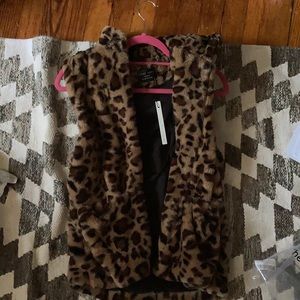 Love tree faux fur jacket